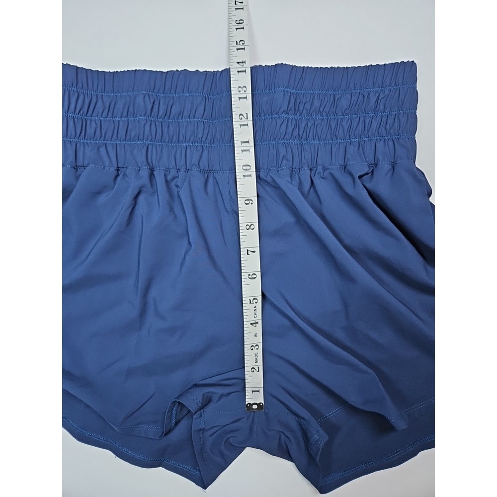Nike Dri-FIT Womens Blue High Rise Lined Training Shorts Pockets Size Medium NWT - Picture 9 of 10